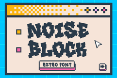 Noise Block - Pixelated Graffiti Retro Font Product Image 1