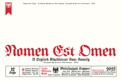 Nomen Est Omen - Blackletter Font Family Product Image 1