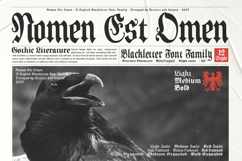 Nomen Est Omen - Blackletter Font Family Product Image 3