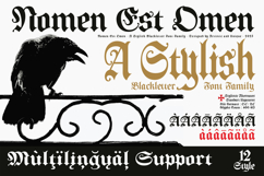Nomen Est Omen - Blackletter Font Family Product Image 6