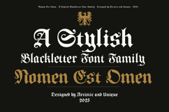 Nomen Est Omen - Blackletter Font Family Product Image 7