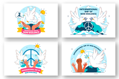 10 International Day of Non-Violence Illustration Product Image 2