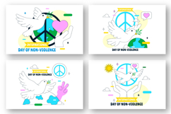 10 International Day of Non Violence Illustration Product Image 3