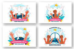 10 International Day of Non-Violence Illustration Product Image 3