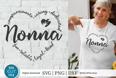 Nonna svg - this sweet Nonna SVG file is perfect for creating an adorable Grandma Nonna shirt, tumbler, or tote bag!