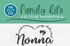 This sweet Nonna SVG file is perfect for creating an adorable Grandma Nonna shirt or tote bag!