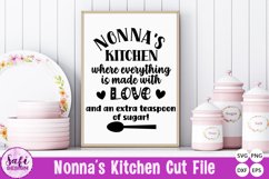 Nonna&#039;s Kitchen - Where Everything is Made With Love SVG Product Image 1
