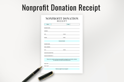 Printable Donation Receipt Template Product Image 1