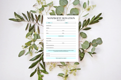 Printable Donation Receipt Template Product Image 7