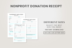 Printable Donation Receipt Template Product Image 3