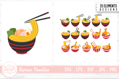 Noodle In The Bowl Clipart Bundle Product Image 1