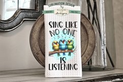 Cute Birds Sublimation Kitchen Dish Towel Designs Product Image 2