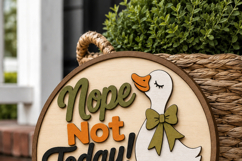 Nope Not Today Goose SVG | Funny Goose Door Sign Laser file Product Image 5