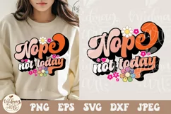 Nope Not Today SVG PNG, Nope Not Today png, Wine Glass Svg Product Image 2