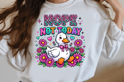 Nope Not Today Funny Goose PNG Product Image 3