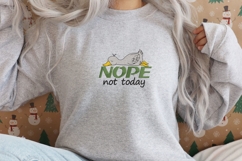 Nope, Not Today Embroidery Design - Goose Pattern Product Image 3