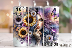 Nope Not Today, Funny Quotes Tumbler Wrap, Sarcastic Tumbler Product Image 1