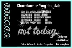 Faith Rhinestone Shirt Template - Nope Not Today Product Image 1