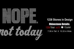 Faith Rhinestone Shirt Template - Nope Not Today Product Image 2