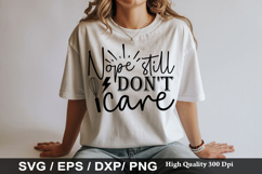Nope still don't care SVG - Sarcastic Keychain Design Product Image 1