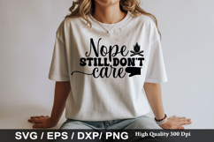 Nope still don't care SVG - Sarcastic Keychain Design Product Image 1