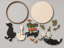 Nope Not Today Goose SVG | Funny Goose Door Sign Laser file Product Image 2