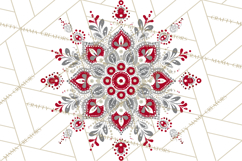 Scandinavian Christmas Clipart PNG, Nordic Pattern Christmas Product Image 3