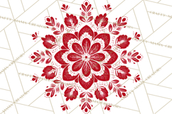 Scandinavian Christmas Clipart PNG, Nordic Pattern Christmas Product Image 4