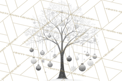 Scandinavian Christmas Clipart PNG, Nordic Pattern Christmas Product Image 4