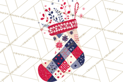 Scandinavian Christmas Clipart PNG, Nordic Pattern Christmas Product Image 4
