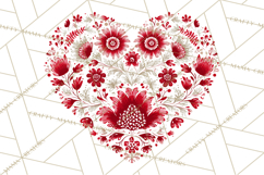 Scandinavian Christmas Clipart PNG, Nordic Pattern Christmas Product Image 5