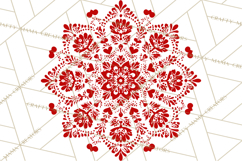 Scandinavian Christmas Clipart PNG, Nordic Pattern Christmas Product Image 2