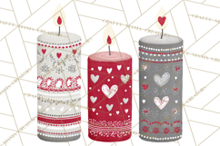 Scandinavian Christmas Clipart PNG, Nordic Pattern Christmas Product Image 2