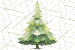 Scandinavian Christmas Clipart PNG, Nordic Pattern Christmas Product Image 3
