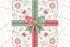 Scandinavian Christmas Clipart PNG, Nordic Pattern Christmas Product Image 4