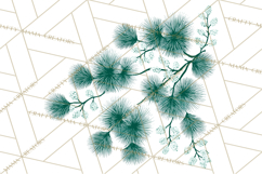 Scandinavian Christmas Clipart PNG, Nordic Pattern Christmas Product Image 4