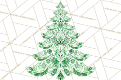 Scandinavian Christmas Clipart PNG, Nordic Pattern Christmas Product Image 4