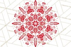 Scandinavian Christmas Clipart PNG, Nordic Pattern Christmas Product Image 5