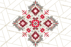 Scandinavian Christmas Clipart PNG, Nordic Pattern Christmas Product Image 4