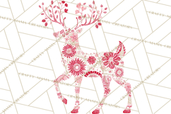 Scandinavian Christmas Clipart PNG, Nordic Pattern Christmas Product Image 5
