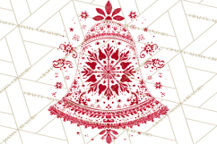Scandinavian Christmas Clipart PNG, Nordic Pattern Christmas Product Image 3