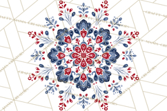 Scandinavian Christmas Clipart PNG, Nordic Pattern Christmas Product Image 4