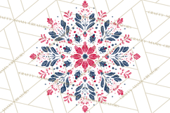 Scandinavian Christmas Clipart PNG, Nordic Pattern Christmas Product Image 5
