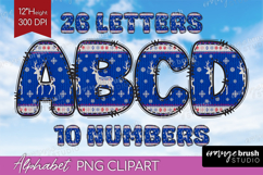 Knitted Christmas Doodle Alphabet Clipart - Nordic Xmas PNG Product Image 1