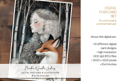 Nordic Winter Ladies Postcard Set Product Image 5