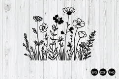 Nordic Wildflowers SVG, Wildflower SVG, Flower Meadow SVG Product Image 1