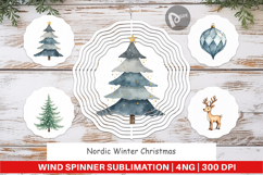 Nordic Winter Christmas Wind Spinner Product Image 1