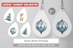 Nordic Winter Christmas Earring Product Image 1
