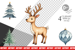 Nordic Winter Christmas Clipart Product Image 1
