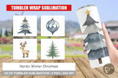 Nordic Winter Christmas Tumbler Product Image 1